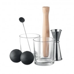 NIGHT, Set de cocktail cu 7 piese     MO6620-16, Dull silver