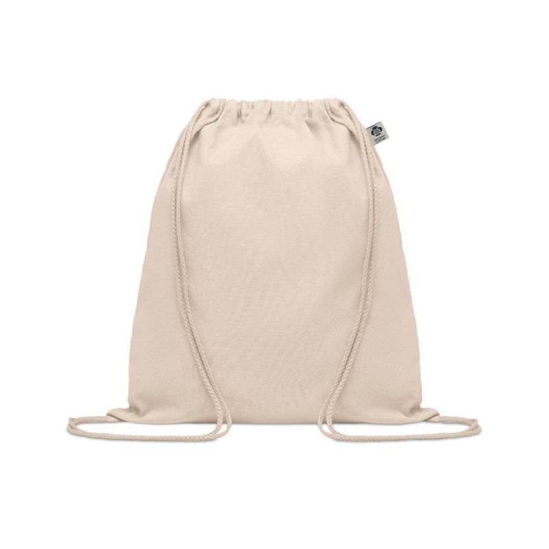 YUKI, Rucsac cu cordon din bumbac ORGANIC    MO6354-13, Beige