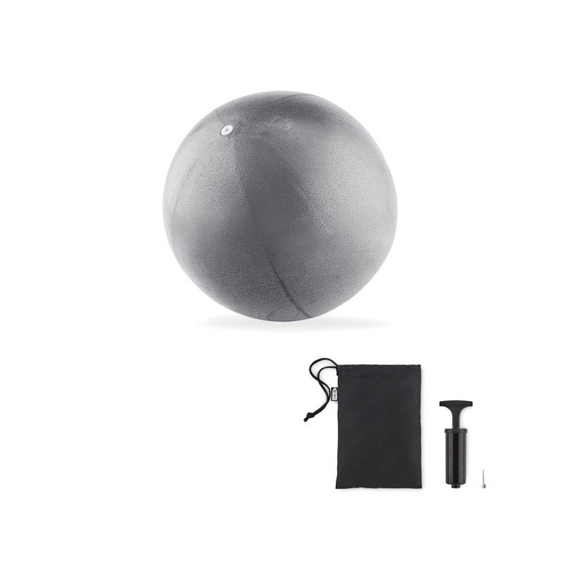 INFLABALL, Minge pilates cu pompă         MO6339-16, Dull silver