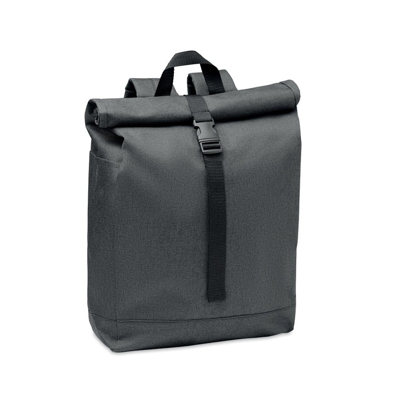 UDINE, Rucsac 600D RPET 2 tonuri      MO6516-03, Black