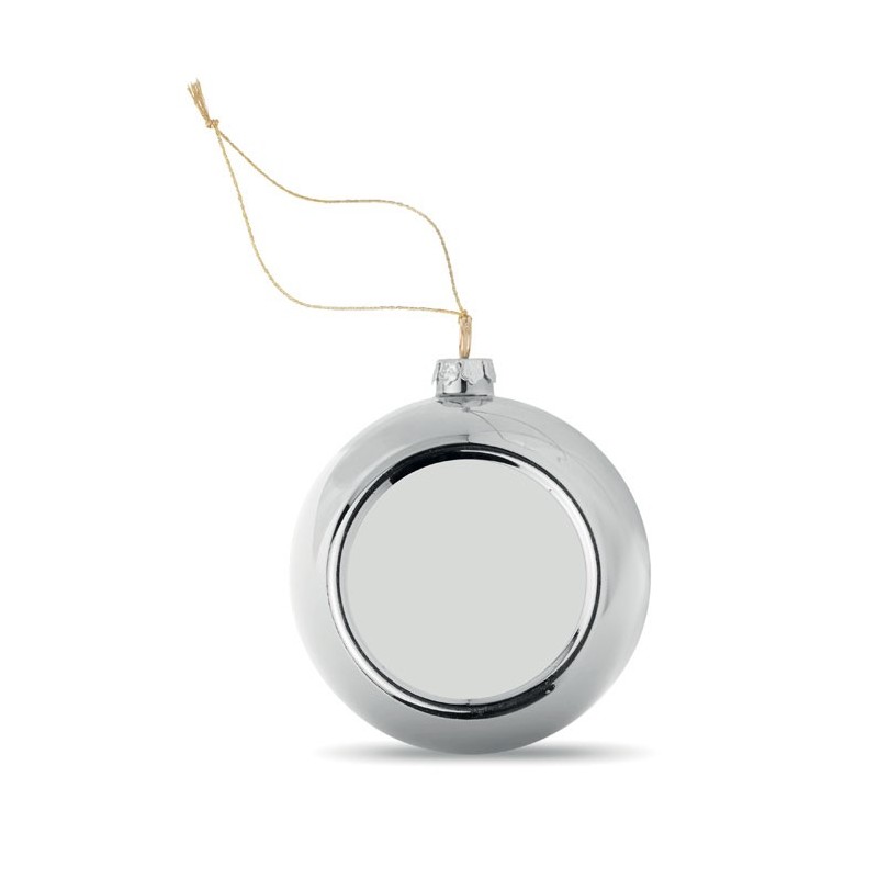 HAPPY BALL - Glob de Crăciun pt. Sublimare CX1466-14, Silver HAPPY BALL - Glob de Crăciun pt. Sublimare CX1466-14, Silver