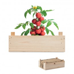 TOMATO, Set de roșii în cutie de lemn  MO6498-40, Wood