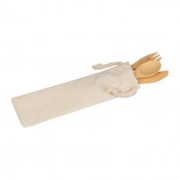 Set de tacâmuri din bambus - 8258513, Beige