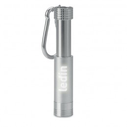 POP LIGHT - Breloc lanternă aluminiu       MO9381-14, Silver