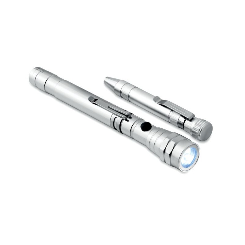 STRECH-TORCH SET - Set șurubelniță și lanternă MO8873-14, Silver STRECH-TORCH SET - Set șurubelniță și lanternă MO8873-14, Silver
