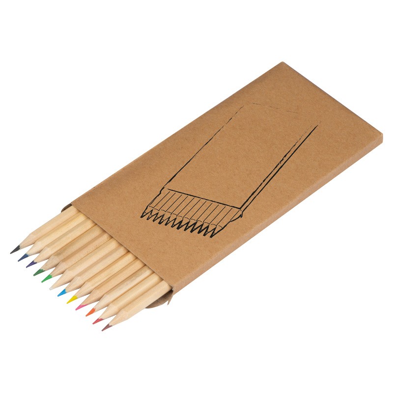 Set creion colorat din 12 creioane - 1316413, Beige Set creion colorat din 12 creioane - 1316413, Beige
