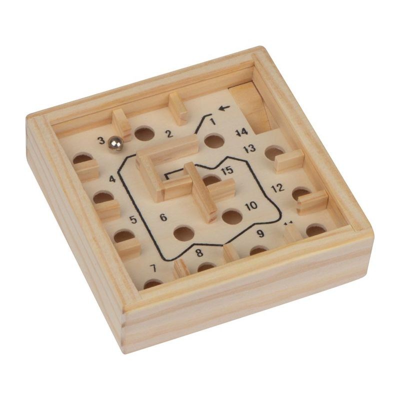 Puzzle labirint din lemn - 5291113, Beige Puzzle labirint din lemn - 5291113, Beige