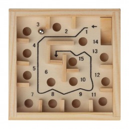 Puzzle labirint din lemn - 5291113, Beige
