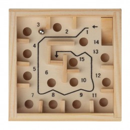 Puzzle labirint din lemn - 5291113, Beige