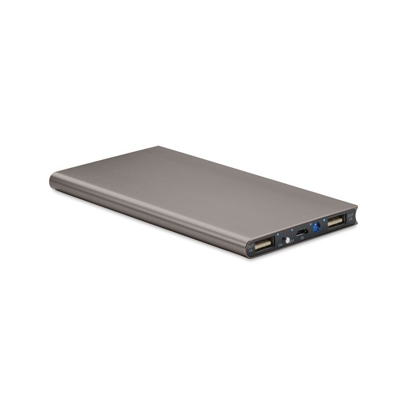 POWERFLAT8 - Baterie externă 8000 mAh MO8839-18, Titanium POWERFLAT8 - Baterie externă 8000 mAh MO8839-18, Titanium