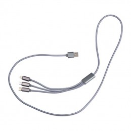 Incarcator cu cablu extra lung USB, Micro-USB, C-T - 3266307, Gri
