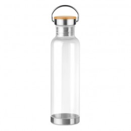 HELSINKI BASIC - Sticlă tritan,capac din bambus MO9850-22, Transparent