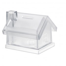 MYBANK - Pușculiță casă din plastic     MO7242-22, Transparent