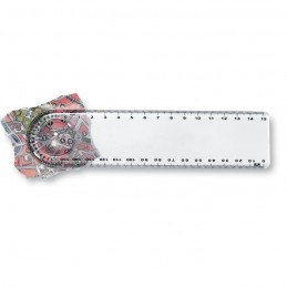 LASTA - Riglă cu lupă de 15 cm, plasticKC3102-22, Transparent