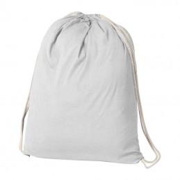 Rucsac sport Budapest bumbac (140g/m²). - 002406, Alb