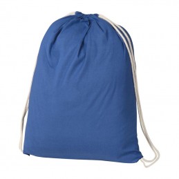 Rucsac sport Budapest bumbac (140g/m²). - 002404, Albastru