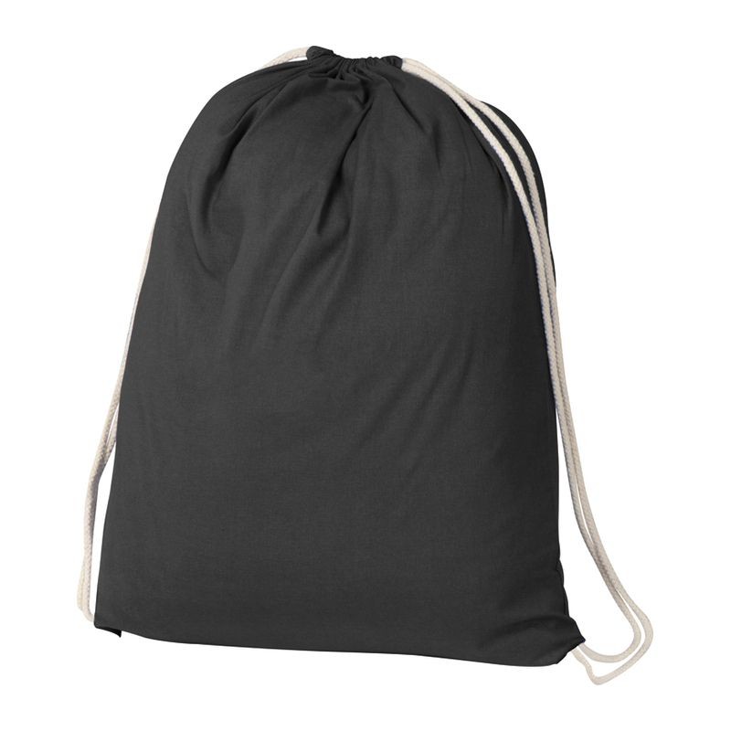 Rucsac sport Budapest bumbac (140g/m²). - 002403, Negru