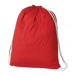 Rucsac sport Budapest bumbac (140g/m²). - 002405, Rosu