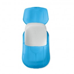 SOAP TO GO - Foi de săpun în carcasă de PP  MO9957-23, Transparent blue