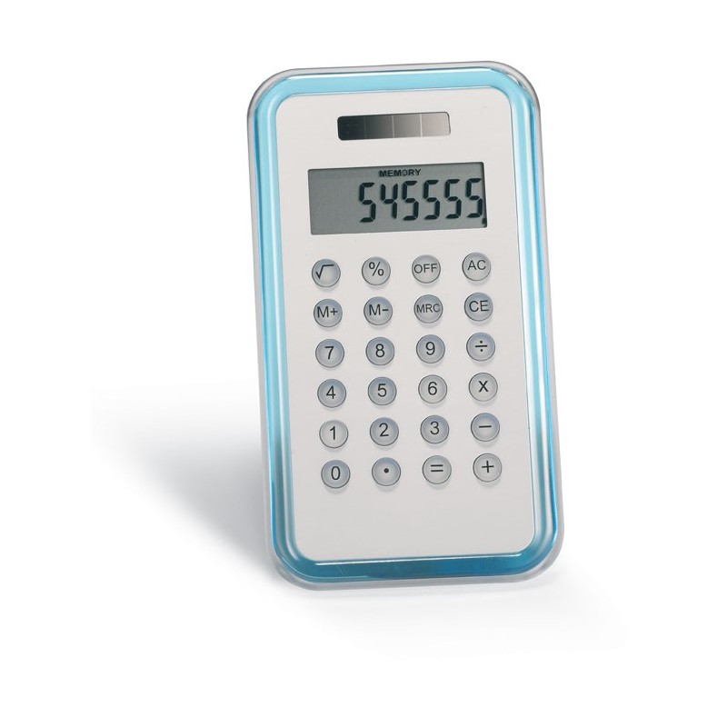 CULCA - Calculator cu 8 cifre KC2656-23, Transparent blue CULCA - Calculator cu 8 cifre KC2656-23, Transparent blue