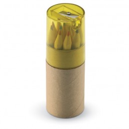 LAMBUT - 12 creioane colorate în tub    KC6230-28, Transparent yellow
