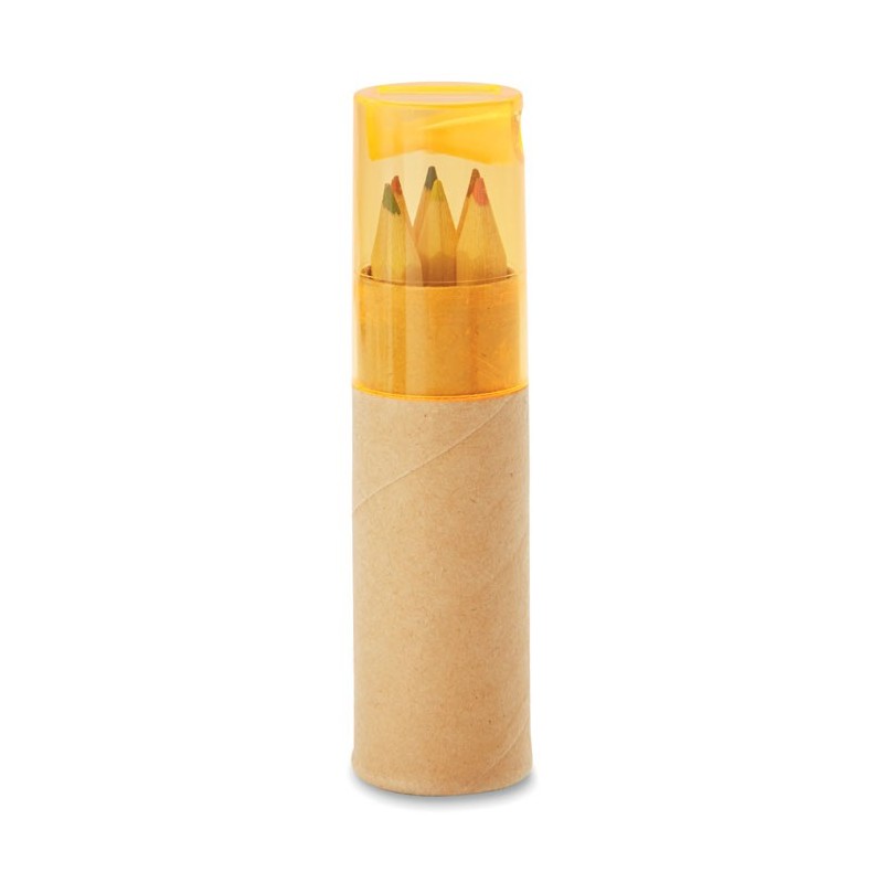 PETIT LAMBUT - 6 creioane în tub              MO8580-29, Transparent Portocaliu