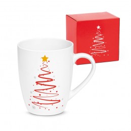 VALDEZ. Cană ceramică cu decoratiune de Crăciun - 93841, Roșu