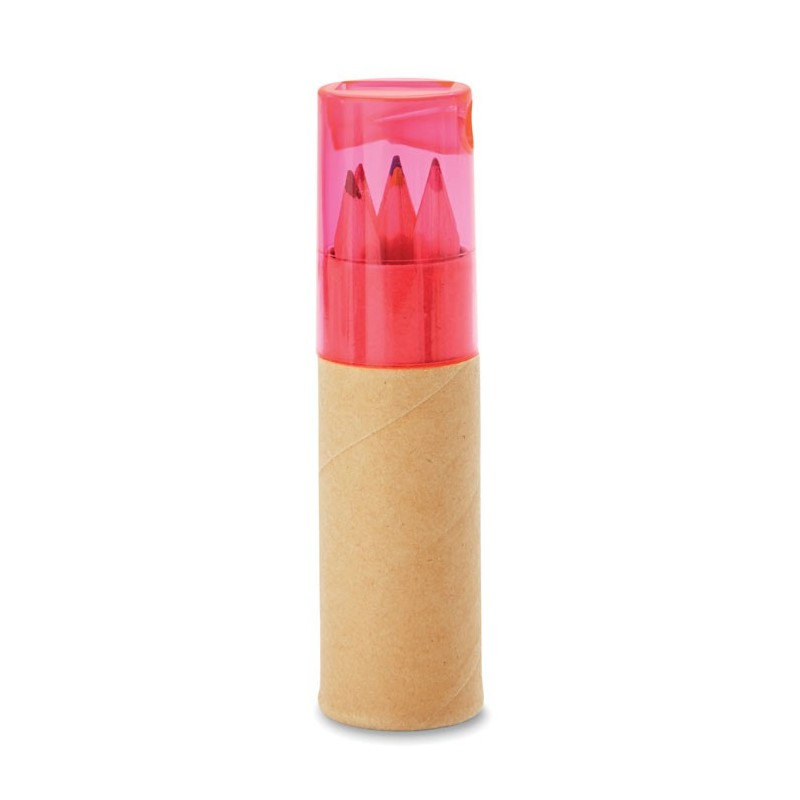 PETIT LAMBUT - 6 creioane în tub              MO8580-31, Transparent pink