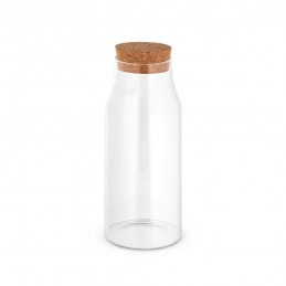 JASMIN 8  . Sticlă borosilicată cu capac din plută - 94235, Natural