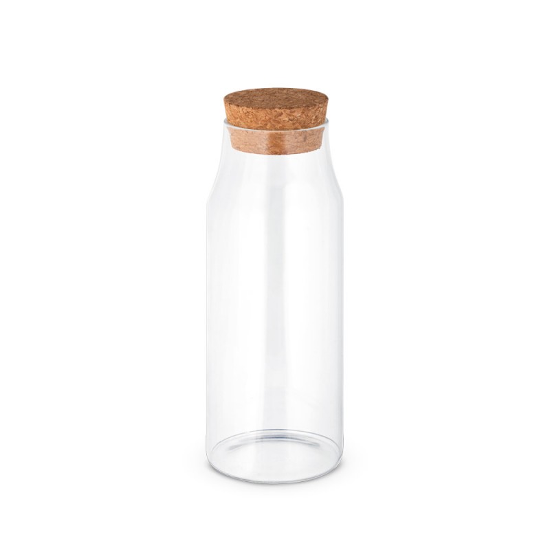 JASMIN 1   . Sticlă borosilicată cu capac din plută - 94236, Natural