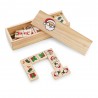 CHAMONIX. Joc domino din lemn cu figuri de Crăciun - 98087, Natural deschis