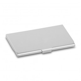 . Suport pentru carduri din metal cu suprafață metalică - 11005, Argintiu satinat