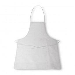 . Șorț de bucătărie din material textil nețesut, 70 g/m2 - 11030, Alb