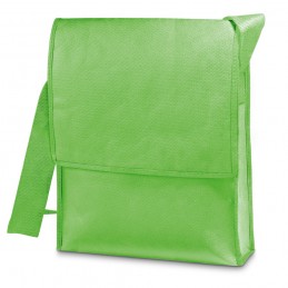 NASH. Geantă de umăr din non-woven (100 g/m²) cu închidere velcro și mâner de 135 cm - 92269, Verde deschis