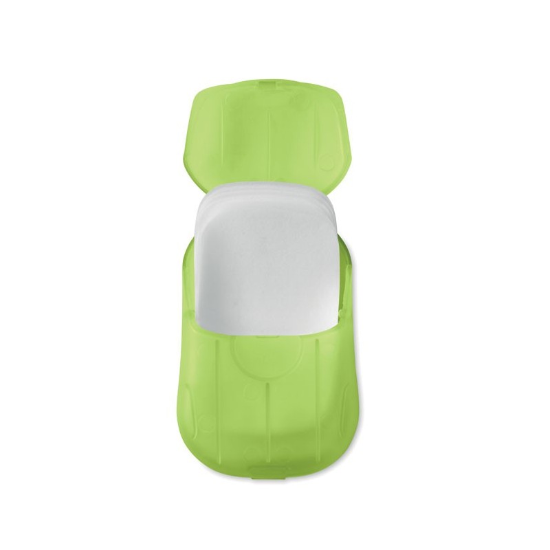 SOAP TO GO - Foi de săpun în carcasă de PP MO9957-51, transparent lime SOAP TO GO - Foi de săpun în carcasă de PP MO9957-51, transparent lime