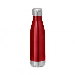 SHOW. Sticlă sport din inox cu pereți dubli si capac - 94550, Roșu