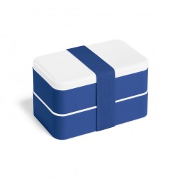 BOCUSE. Cutie de prânz din PP și PS cu 2 compartimente (680 ml fiecare) și 1 separator detașabil - 93853, Albastru