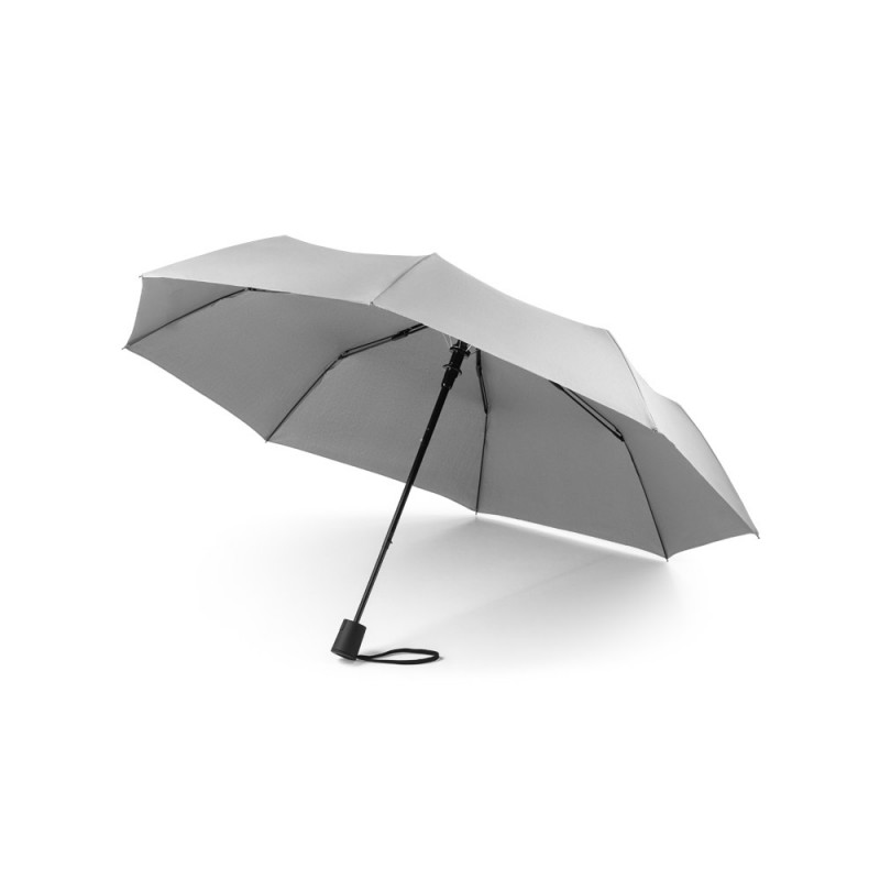 CIMONE. Umbrelă 190T rPET pongee, din fibră de sticlă și mâner PP - 99041, Gri deschis