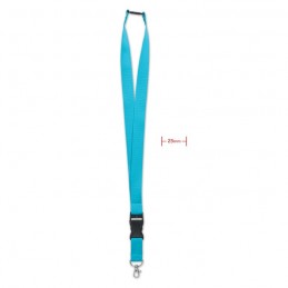 WIDE LANY - Lanyard, cârlig metalic 25mm.  MO9661-12, Turquoise