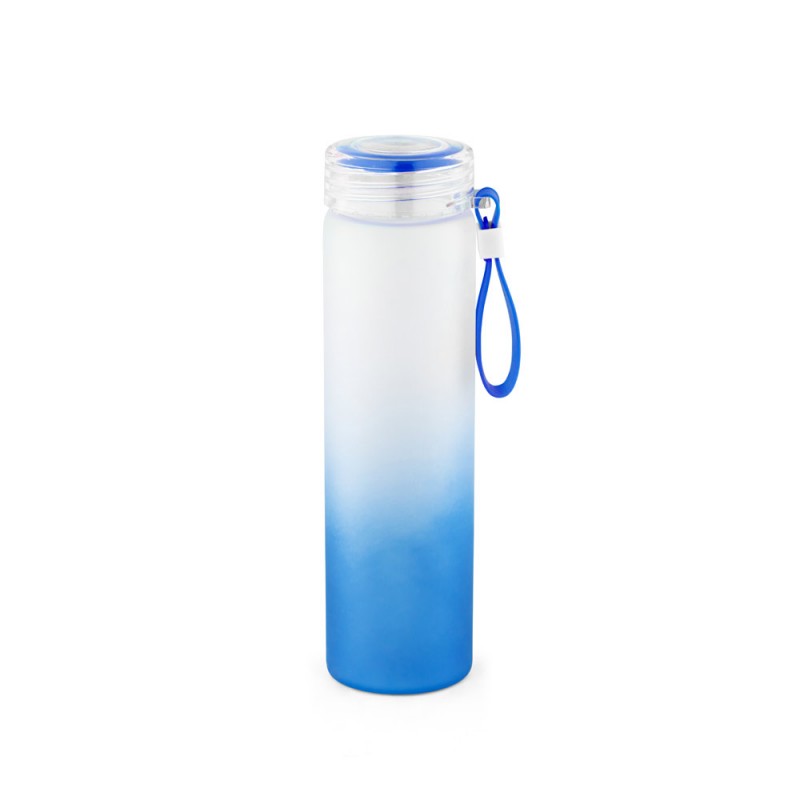 WILLIAMS. Sticlă din sticlă borosilicată cu capac tip șurub din PP - 94669, Albastru Royal WILLIAMS. Sticlă din sticlă borosilicată cu capac tip șurub din PP - 94669, Albastru Royal