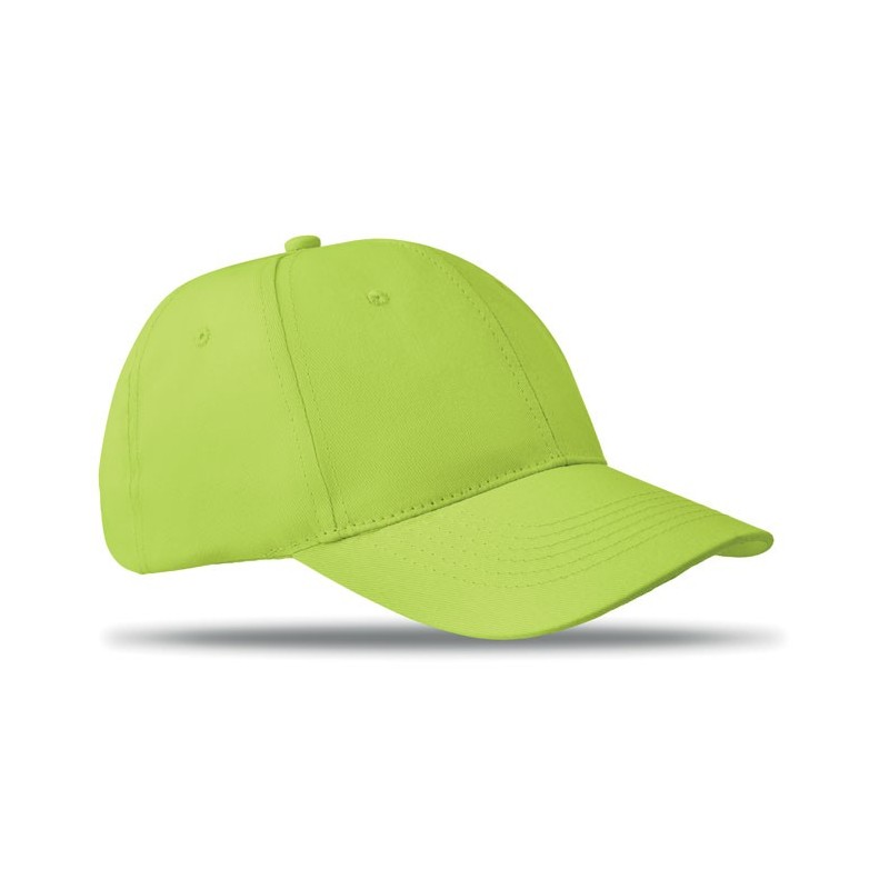 BASIE - Șapcă cu 6 panele MO8834-48, Lime BASIE - Șapcă cu 6 panele MO8834-48, Lime