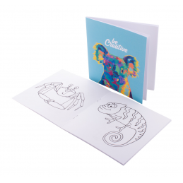 ColoBook. carte de colorat personalizata, animale, AP716555-A - alb