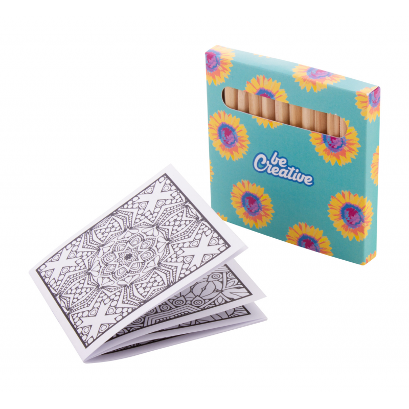 Coloxil 12. set pentru colorat, mandala, AP716554-D - alb Coloxil 12. set pentru colorat, mandala, AP716554-D - alb