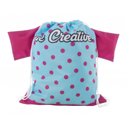 CreaDraw T. rucsac cu șnur, personalizat, AP716627-01 - alb