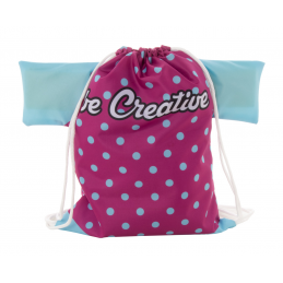 CreaDraw T Kids. Rucsac cu șnur, pentru copii, personalizat, AP716552-01 - alb