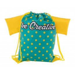 CreaDraw T Kids. Rucsac cu șnur, pentru copii, personalizat, AP716552-02 - galben