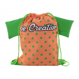 CreaDraw T Kids. Rucsac cu șnur, pentru copii, personalizat, AP716552-07 - verde