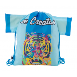 CreaDraw T RPET. rucsac cu șnur, personalizat, AP716628-06 - albastru