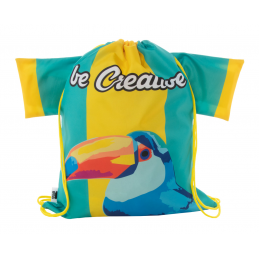 CreaDraw T RPET. rucsac cu șnur, personalizat, AP716628-02 - galben