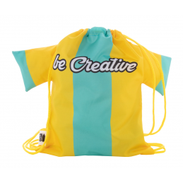 CreaDraw T Kids RPET. Rucsac cu șnur, pentru copii, personalizat, AP716553-02 - galben